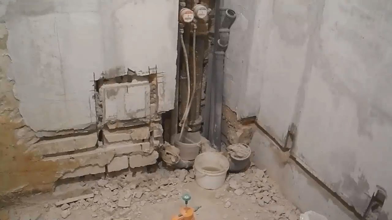 Штробление стен под трубы в Санкт-Петербурге